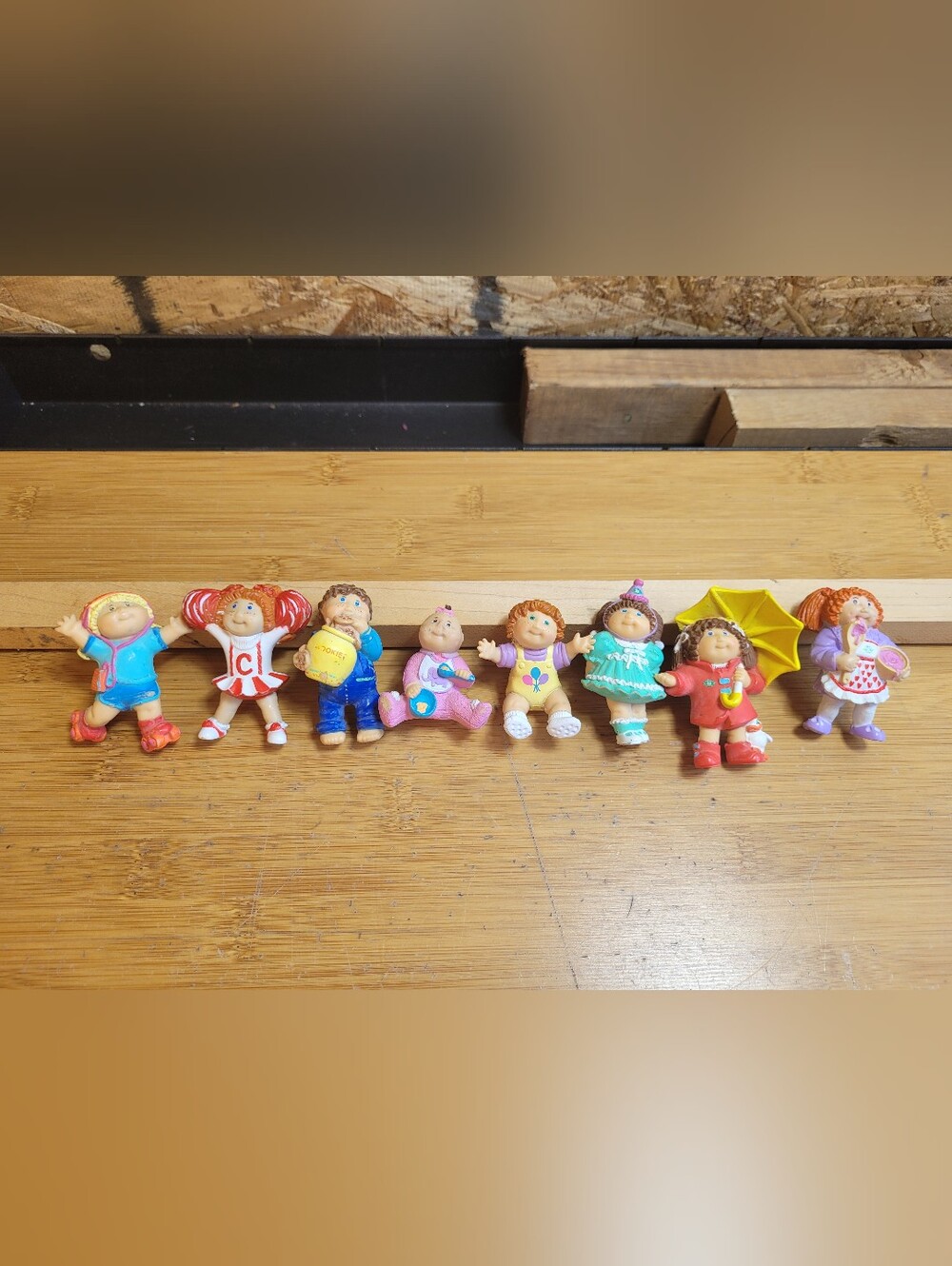 Cabbage Patch Kids Lot of 8 PVC figures vintage 1980s toys